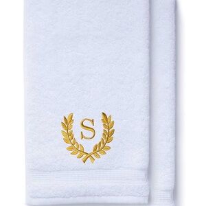 2 NWT hand towels + soap holder